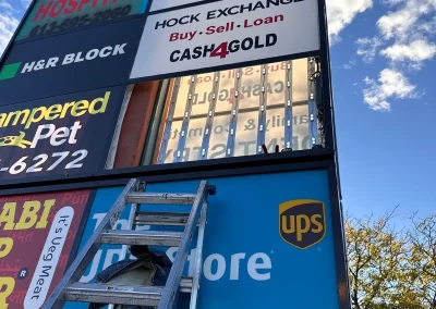 Sign maintenance Ottawa LED repair bulb replacement service cleaning