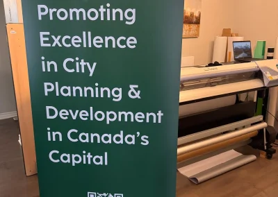 Large format printing Ottawa retractable banner stand portable display