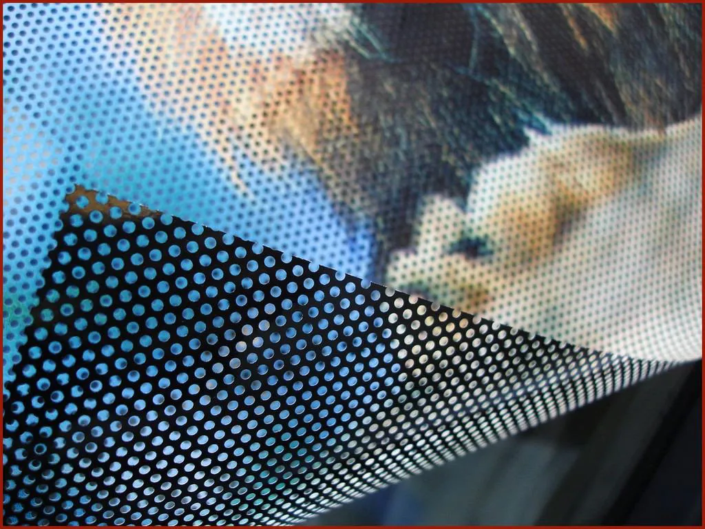 Perforated window vinyl Ottawa one-way visibility