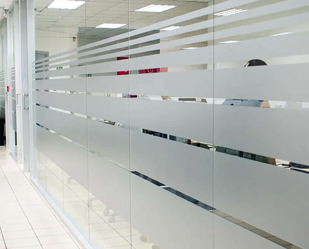 Sandblast-style frosted window graphics Ottawa